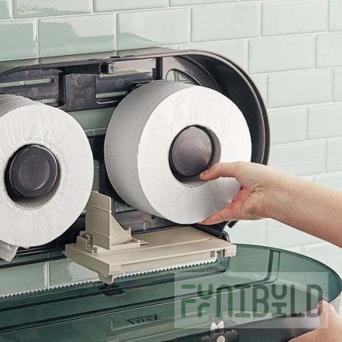 Lavex 2-Ply 550' Universal Jumbo Toilet Paper Roll with 7 1/2