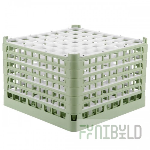 Vollrath 52740 Signature Full-Size Light Green 49-Compartment 11 3/8