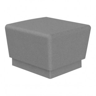 Wausau Tile Our Town 2' Square Concrete End Bench - 24