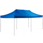 Backyard Pro Courtyard Series 10' x 20' Blue Straight Leg Heavy-Duty Aluminum Instant Pop-Up Canopy Tent Backyard Pro Courtyard Series 10' x 20' Blue Straight Leg Heavy-Duty Aluminum Instant Pop-Up Canopy Tent