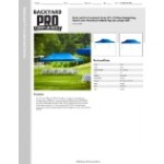Backyard Pro Courtyard Series 10' x 20' Blue Straight Leg Heavy-Duty Aluminum Instant Pop-Up Canopy Tent Backyard Pro Courtyard Series 10' x 20' Blue Straight Leg Heavy-Duty Aluminum Instant Pop-Up Canopy Tent