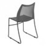 Flash Furniture Hercules Gray Ventilated Contoured Stacking Chair with Black Sled Base Flash Furniture Hercules Gray Ventilated Contoured Stacking Chair with Black Sled Base