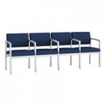 Lesro Lenox Steel Patriot Plus Imperial Blue Vinyl Loveseat Lesro Lenox Steel Patriot Plus Imperial Blue Vinyl Loveseat