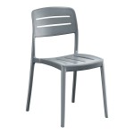 Lancaster Table & Seating Alto Shoreline Slate Slat Back Resin Side Chair