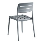 Lancaster Table & Seating Alto Shoreline Slate Slat Back Resin Side Chair