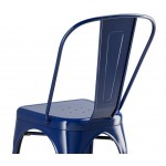 Lancaster Table & Seating Alloy Sapphire Outdoor Cafe Chair