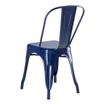 Lancaster Table & Seating Alloy Sapphire Outdoor Cafe Chair