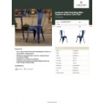 Lancaster Table & Seating Alloy Sapphire Outdoor Cafe Chair