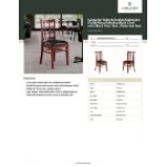 Lancaster Table & Seating Mahogany Finish Wood Window Back Chair with Black Vinyl Seat - Detached Seat Lancaster Table & Seating Mahogany Finish Wood Window Back Chair with Black Vinyl Seat - Detached Seat
