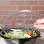 Fineline 5080-FL Super Bowl 64/80 oz. Clear Flat Lid - 25/Case