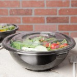 Fineline 5080-FL Super Bowl 64/80 oz. Clear Flat Lid - 25/Case