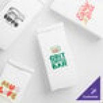 Choice 1/2 lb. White Paper Customizable Coffee Bag with Reclosable Tin Tie - 100/Pack