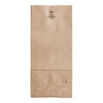 Duro Husky Heavy-Duty 25 lb. Natural Kraft Paper Bag - 400/Bundle