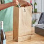 Duro Husky Heavy-Duty 25 lb. Natural Kraft Paper Bag - 400/Bundle