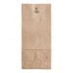 Duro Husky Heavy-Duty 25 lb. Natural Kraft Paper Bag - 400/Bundle