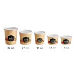 Choice 16 oz. Medley Double Poly-Coated Paper Soup / Hot Food Cup with Vented Plastic Lid - 250/Case Choice 16 oz. Medley Double Poly-Coated Paper Soup / Hot Food Cup with Vented Plastic Lid - 250/Case