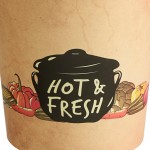 Choice 16 oz. Medley Double Poly-Coated Paper Soup / Hot Food Cup with Vented Plastic Lid - 250/Case Choice 16 oz. Medley Double Poly-Coated Paper Soup / Hot Food Cup with Vented Plastic Lid - 250/Case