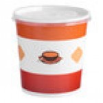 Choice 16 oz. Medley Double Poly-Coated Paper Soup / Hot Food Cup with Vented Plastic Lid - 250/Case Choice 16 oz. Medley Double Poly-Coated Paper Soup / Hot Food Cup with Vented Plastic Lid - 250/Case