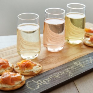 Tossware POP 6 oz. Customizable Plastic Champagne Flute Jr. Glass - 48/Case Tossware POP 6 oz. Customizable Plastic Champagne Flute Jr. Glass - 48/Case