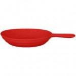 RAK Porcelain Chef's Fusion 11 oz. Sand White Porcelain Frying Pan - 6/Case