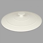 RAK Porcelain Chef's Fusion 11 oz. Sand White Porcelain Frying Pan - 6/Case