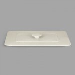 RAK Porcelain Chef's Fusion 11 oz. Sand White Porcelain Frying Pan - 6/Case
