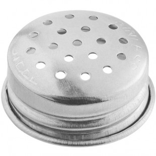 TableCraft Stainless Steel 2 oz. Salt and Pepper Shaker Flat Top - 152T - 24/Case