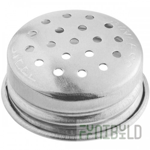 TableCraft Stainless Steel 2 oz. Salt and Pepper Shaker Flat Top - 152T - 24/Case
