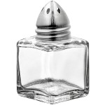 American Metalcraft 0.5 oz. Petite Glass Salt and Pepper Shaker - 24/Case