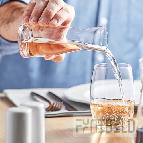 Acopa Slim 6 oz. Glass Carafe - 12/Case