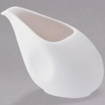 Luzerne Stage by Oneida 1880 Hospitality L5750000950 1.75 oz. Warm White Porcelain Sauce Dish - 72/Case