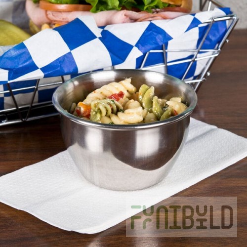American Metalcraft B31 8 oz. Stainless Steel Round Sauce Cup - 12/Case