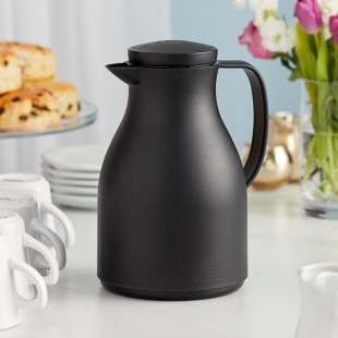 Acopa Pastels 34 oz. Black Thermal Carafe / Server Acopa Pastels 34 oz. Black Thermal Carafe / Server