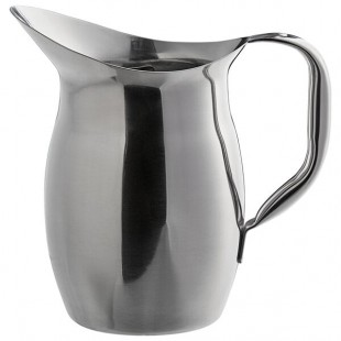 Libbey BP-250 Belle 70 oz. Stainless Steel Pitcher with Ice Guard