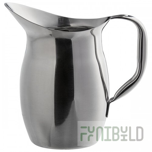 Libbey BP-250 Belle 70 oz. Stainless Steel Pitcher with Ice Guard