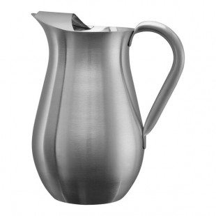 Service Ideas 67.6 oz. Brushed Stainless Steel Bell Pitcher with Guard WPB2BS