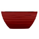 Vollrath 4763215 Double Wall Square Beehive 1.8 Qt. Serving Bowl - Dazzle Red