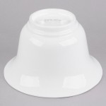 TableCraft CW3130W 3.25 Qt. White Cast Aluminum Tulip Salad Bowl
