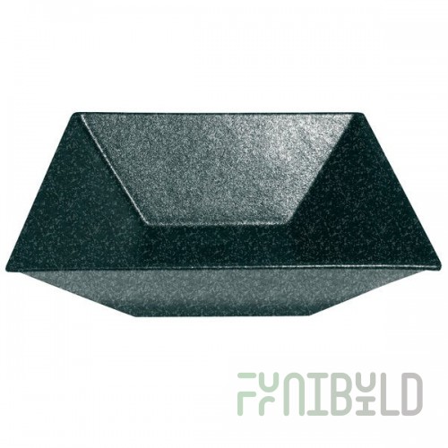 G.E.T. Enterprises BSD16J Bugambilia 13.5 Qt. Classic Textured Finish Jade Granite Resin-Coated Aluminum XL Deep Square Bowl