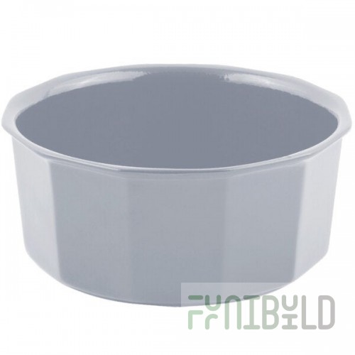Bon Chef 9094 3.5 Qt. Pewter-Glo Cast Aluminum Flat Bottom Bowl