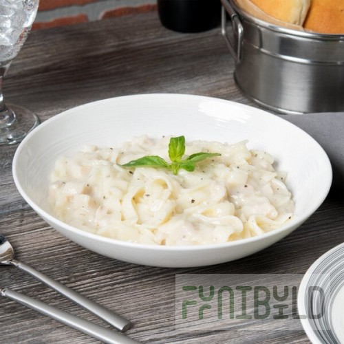 Reserve by Libbey 987659384 Silk 33 oz. Round Royal Rideau White Porcelain Coupe Bowl - 12/Case