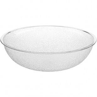 Carlisle 3.1 Qt. Clear Pebbled Polycarbonate Serving/Salad Bowl Carlisle 3.1 Qt. Clear Pebbled Polycarbonate Serving/Salad Bowl