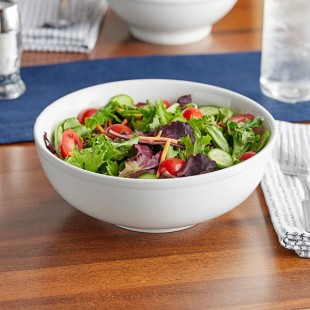 Acopa 58 oz. Bright White Porcelain Menudo / Pasta / Salad Bowl - 12/Case Acopa 58 oz. Bright White Porcelain Menudo / Pasta / Salad Bowl - 12/Case