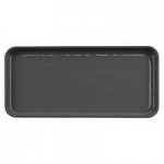 GET Roca Glazed 24 oz. Gray Melamine Low Street Bowl - 12/Case