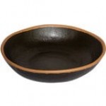 GET B-310-DVG Pottery Market 1.5 Qt. Glazed Gray Melamine Salad Bowl with White Trim - 12/Case GET B-310-DVG Pottery Market 1.5 Qt. Glazed Gray Melamine Salad Bowl with White Trim - 12/Case