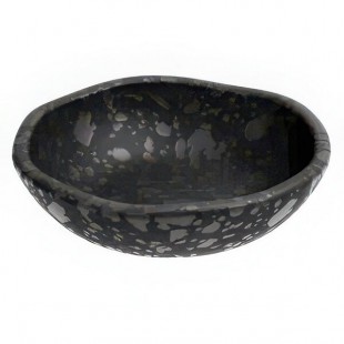 Dalebrook Mineral from Global Tableware Collective 15.2 oz. Black Crackle Melamine Bowl - 6/Case Dalebrook Mineral from Global Tableware Collective 15.2 oz. Black Crackle Melamine Bowl - 6/Case