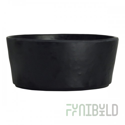 Creations Cali from Steelite International 17.5 oz. Black Melamine Round Bowl - 12/Pack