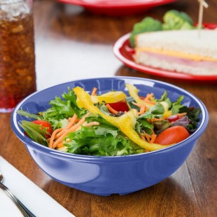 GET B-24-PB Diamond Mardi Gras 24 oz. Peacock Blue Melamine Bowl - 12/Case