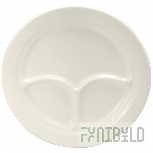 Oneida Buffalo Cream White Ware by 1880 Hospitality F9010000143 9 1/2