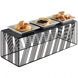 Cal-Mil 4103-7-13 Portland Black Rectangular Riser - 20 1/4
